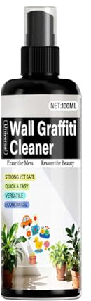 Rimuovi Inchiostro E Vernice - Soluzione Detergente Spray Per Vernice Da 100 Ml, Elimina Macchie Di Pennarelli, Detergente Multisuperficie | Per Strumenti Di Manutenzione Di Mobili In Cement