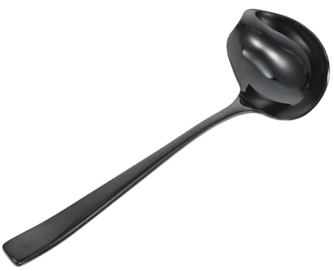DIYEAH Mestolo per Zuppa in Metallo Beccuccio Versatore Cucchiaio da Salsa Lavabile in Lavastoviglie Utensile da Cucina per Servire Cioccolato e Salse