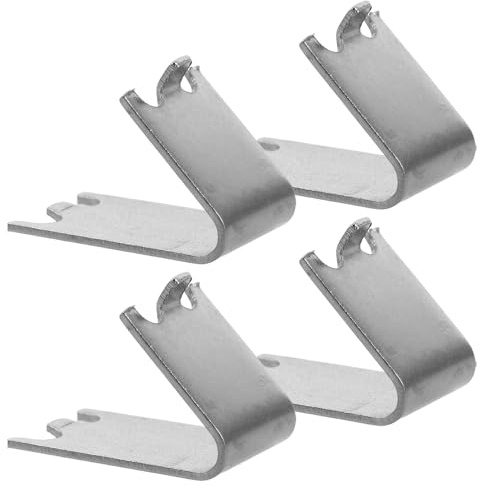 SOESFOUFU 4pcs Refrigerator Shelf Clips for Freezer and Fridge, Stainless Steel Cooler Shelf Support with Easy Installation and Reliable Sturdy Design for Universal Use