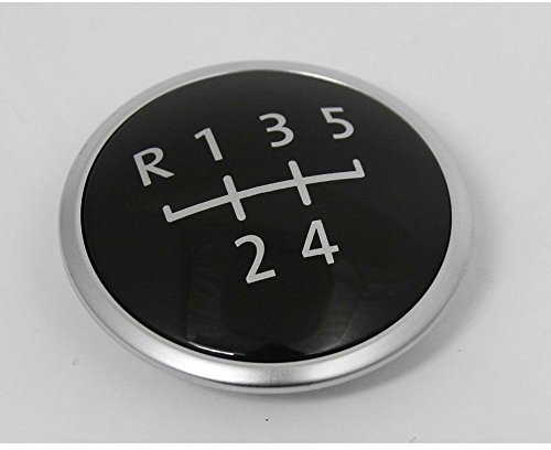 7E0711144HB5 Plakette Original Schaltknauf Emblem silber 5-Gang Schaltgetriebe