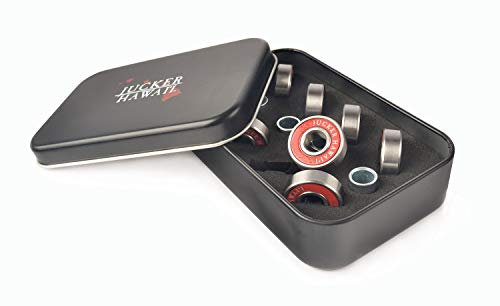 JUCKER HAWAII Longboard Kugellager/Bearings ABEC 5 Rot inkl. Spacer