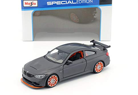 Maisto M4 GTS Mattschwarz mit orangefarbenen Felgen 1:24