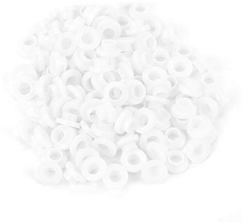 Arandela aislante 100 piezas transistor Insulation Bushing Washer Arandela plástico espaciador bujes tubos potencia diodos transistores accesorios ligero aislante