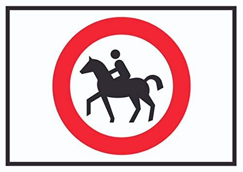 HB-Druck Reiten verboten Schild A4 (210x297mm)