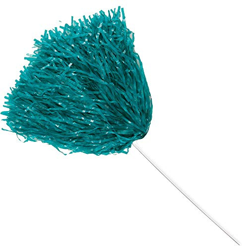 Anderson's Premium Teal School Spirit Shakers, Cheerleader Pom Poms, Sports Fan, Football, Basketball, Homecoming, Squad, Team, Party, Dance Club, Performance, Competition, Celebration Pack of 10