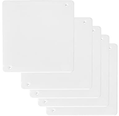 WITTKOWARE 5 Stück Ersatzdeckel für Unterputz Abzweigkasten 100x100mm, weiß, überstreichbar