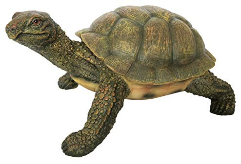 OF Gartenfigur Schildkröte für außen geeigent - Gartenteich Deko Figur groß Tiere - Wetterfest