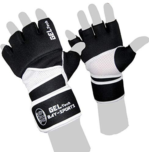 BAY Sports Winsome XS Gel Tech Neopren Handschuhe Boxhandschuhe Trainingshandschuhe mit Gel Füllung Ballhandschuhe Faustschutz Handschutz Sandsack Boxsack Thaiboxen Muay Thai K1 MMA Freefight (XS)