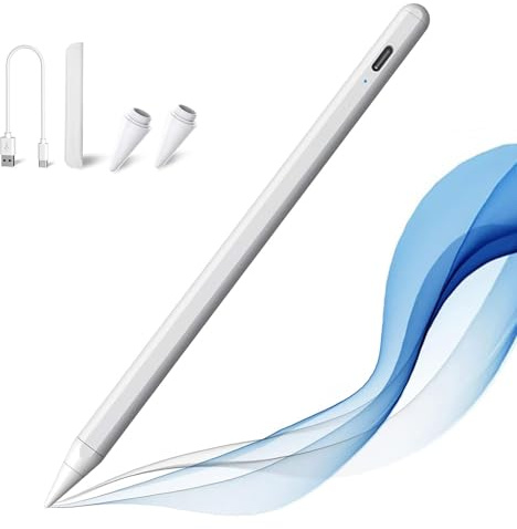 Stylus Pen for iPad With Palm Rejection and Tilt Function - High Precise Apple Pencil Compatible With iPad Mini 5/6, Pro 11/12.9 Inch, 6/7/8/9, Air 3/4