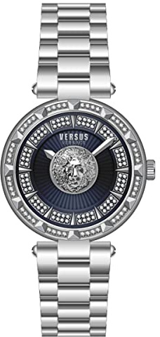 Versus Versace Damenuhr Sertie Crystal silberfarben VSPQ13921