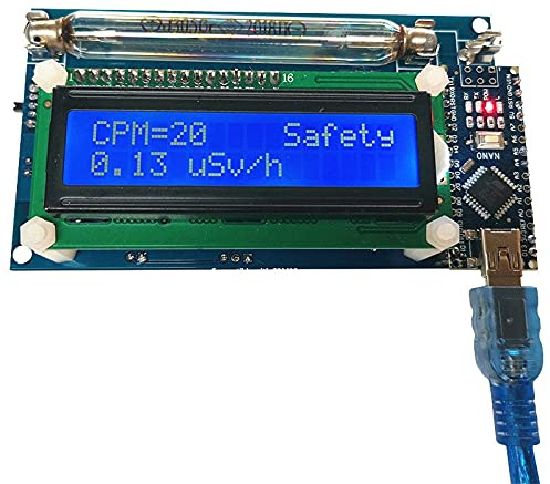 PRIZOM Geiger Contatore Kit Modulo Rilevatore di Radiazioni Nucleari con Display Radiazione Dosimetro Rilevatore di Radiazioni Elettromagnetiche