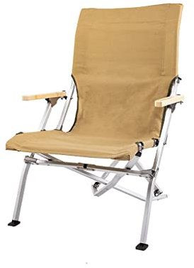 ACiyD Picknickstuhl, Outdoor-Klappstuhl, Camping, Camping, Picknickstuhl, tragbarer Angelstuhl, Hocker, Strandkorb (Farbe: Schwarz) (Khaki)