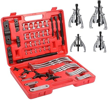 LUTIFIX Lagerabzieher innen aussen Zahnradnaben-Abzieher Lager Separator Innen Außen 2 und 3 Kiefer 3 4 6 8 Lager Puller Werkzeugsatz für Riemenscheibenlager Schwungrad Entfernung