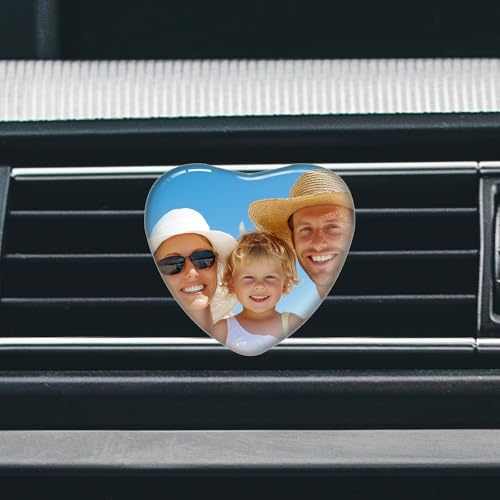 Personnalisé Decoration Interieur Voiture Parfum avec Photo et Texte Decoration Voiture Interieur pour Fille Cadeau