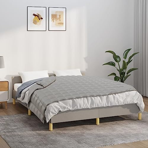 CBLDF Gewichtsdecke, grau, 137 x 200 cm, Einzelbett, 10 kg Stoff