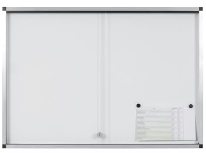 Bi-Office Schaukasten Exhibit Extra, abschliessbar, magnetische Innenfläche, für bis zu 10 DIN A4 Blätter, Aluminiumrahmen