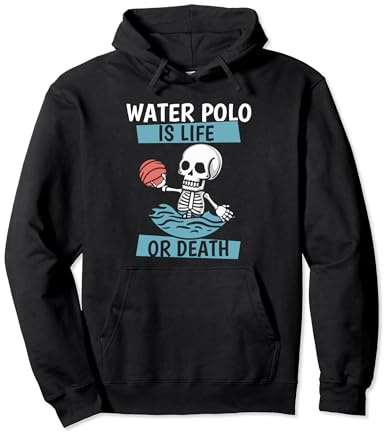 Waterpolo Esqueleto Acuático - Entrenador Waterpolista Sudadera con Capucha