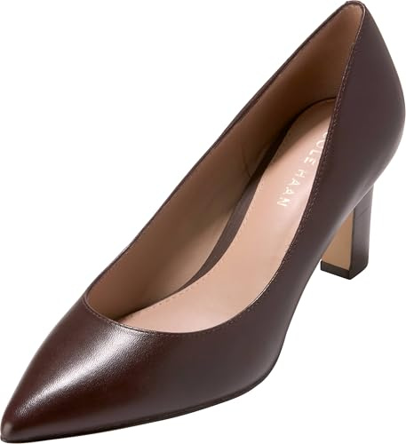Cole Haan Women's Mylah 75mm Pumps, Madeira Brown Leather, 10-B US