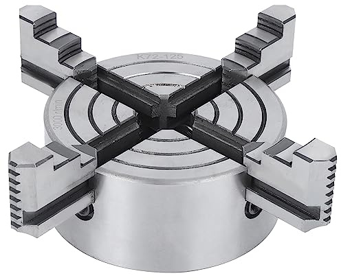 Unabhängiges 4-Backen-Drehfutter, Starke Spannkraft, Spannwerkzeug, 125 Mm, Multifunktionales Zubehör für den Heimgebrauch