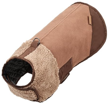 perfk Hunde-Wintermantel, Hundebekleidung, verstellbar, warmes Futter, bequemer Warmer Hundemantel, Haustier-Winterjacke für Hunde, tägliches Tragen, S
