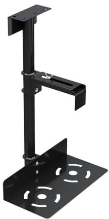 Regolabile Sotto la Scrivania PC Case Holder Montaggio A Parete PC Tower Stand per Gaming & Office Elegante Design Nero Soluzione Risparmio di Spazio per Desktop nization