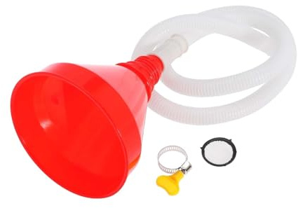 predolo Embudo de Aceite para Uso automotriz con Manguera Flexible Larga Transmisiones con Abrazadera Embudo de Aceite, Tubo de 1 M