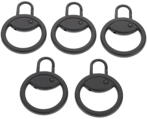 AKOOSY Set da 5 Pezzi di Tiretti per Cerniere Rotondi in Lega di Zinco, Design Preciso e Compatibilità Ampia per Borse e Valigie, Pratici e Resistenti per Uso Quotidiano