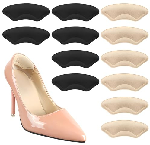 6 Paia Cuscini per Tallone Pad Heel, Cuscinetti per Tallone Antiscivolo con Inserti in Spugna, Proteggi Tallones per Scarpe, Salva Talloni per Scarpe, Cuscinetti Tallones, Disponibile per Uomini Donne