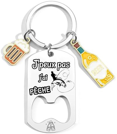 KJKJKJ Porte-clés Personnalisé,Coach Porteclef Décapsuleur Cadeau Original pour Fan de Sport,Personnalisé pour Basket Chasseur Football Golfeur Motard Pêcheur Cycliste Rugby Saxophone Cadeau