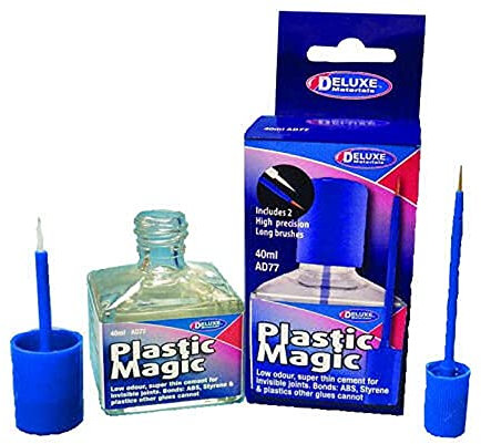 Deluxe Plastic Magic Liquid Glue AD-77 (with brush and applicator)