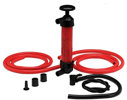 NUZAMAS Siphon handpump | Flytande överföring | Manuell sugpropp i plast | Pump med två - 5L/min - för gas, olja, luft och andra vätskor camping utomhus reseverktyg