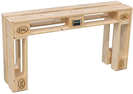 Schroth Home Pali Bierbank 124 x 28 x 67 cm – Bierbank aus Holz – Festzeltbank im Paletten Look – robust massiv pflegeleicht