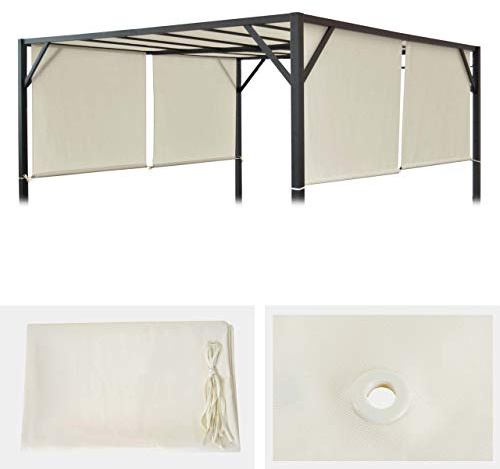 Mendler Ersatzbezug für Dach Pergola Baia 4x4m - Creme | Pavillon