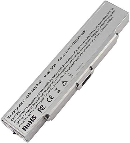 VGP-BPS9 VGP-BPS9A VGP-BPS9B VGP-BPS9S VGP-BPS10 VGP-BPS9/B Laptop Akku | Ersatz für Sony Vaio VGN-CR VGN-NR PCG-7113M PCG-7121M PCG-7131M PCG-7133L PCG-7134M VGP-BPS9A/B (11.1V 5200mah)
