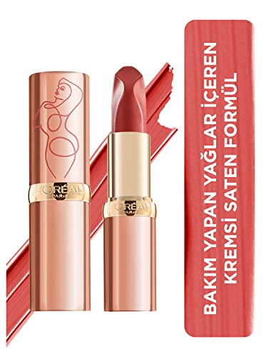 L’Oréal Paris Rossetto Nude Color Riche Les Nus, Per labbra morbide e nutrite, Colore intenso, 176 Irreverent