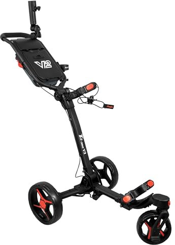 Axglo Art: Uni Trilite Trolley mit 3 Rädern Handwagen, Schwarz/Rot, one Size