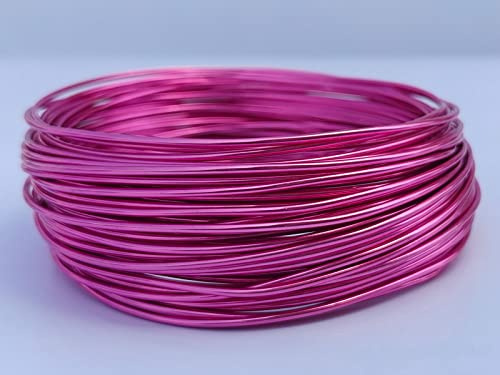 20 Gauge Anodized Aluminum Wire 164 Feet for Jewelry Making Craft DIY（0.8mm,Pink,40820）