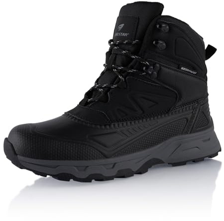 Fusskleidung® Damen Herren wasserdichte Stiefel warme Winterschuhe