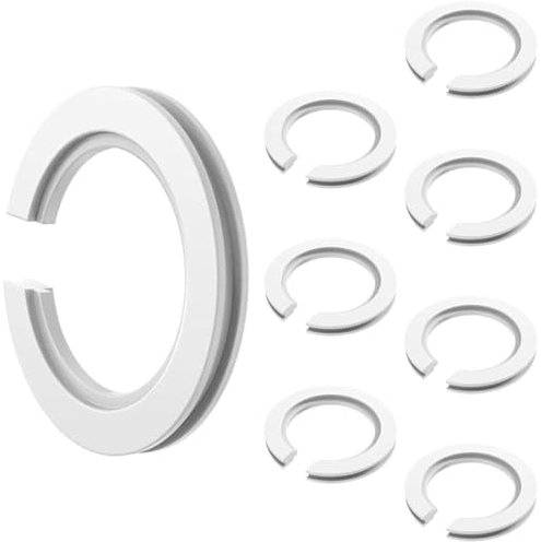 Acmerota 8 anillos reductores de pantalla de lámpara E27 a E14, anillo reductor de pantalla de luz de 42 mm a 29 mm, anillos adaptadores de pantalla de lámpara, anillo de lámpara E27