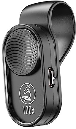 OSALADI 3stücke Premium Mikroskop Für Smartphones Tragbares Vergrößerung Mikroskop Mit -Beleuchtung Universeller Clip Für Einfache Installation Für Detailaufnahmen Von Trichomen Und