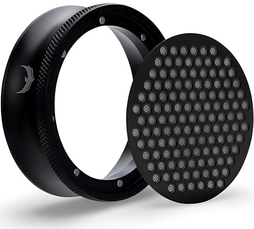 KNODOS Embudo dosificador magnético de 58 mm para espresso y pantalla de disco | Anillo dosificador de café y filtro compatible con cesta de portafiltro de 58 mm