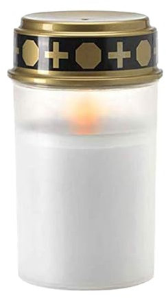 lopituwe 2 Pezzi Cimitero Rituale A lume di Candela Sicurezza e Protezione Ambientale Funzione Solare a Basso tenore di Carbonio Elettronica Solare, Bianco