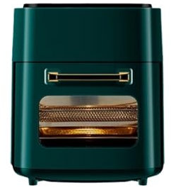 Essentials and Family Helpers Smart Air Fryer Oil Free Electric Fryer 1400W High Power Turkey Oven 15L Oil Free Steam Air Frying Pan Oven Smart Assistant Enjoy Life/Green/Eu Stabilize