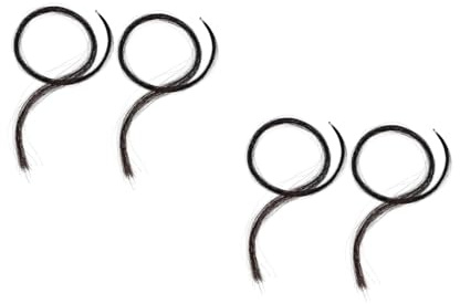 BESTonZON 2 Stück 2 Geigenbogenhaare Pferdeschwanz Schachtelhalm Student Geigenbogen Kleine Geige Geigenbogen Pferdehaar Haare Für Geigenbogen Rosshaar Für Violine Pferdeschweifhaar Black