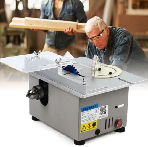 Mini sega circolare da tavolo, 9000 giri/min, multifunzione, lavorazione del legno, fai da te, 24 x 20 x 13 cm