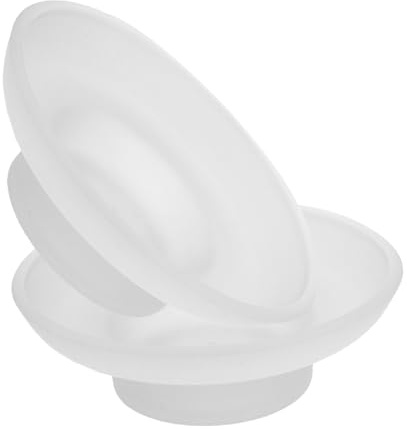 Porta Saponetta in Vetro Satinato Rotondo 2 Pezzi | Contenitore per Sapone da Bagno, Piatto Porta Sapone Bagno Vetro, Lastra di Vetro Rotonda, Uso Versatile