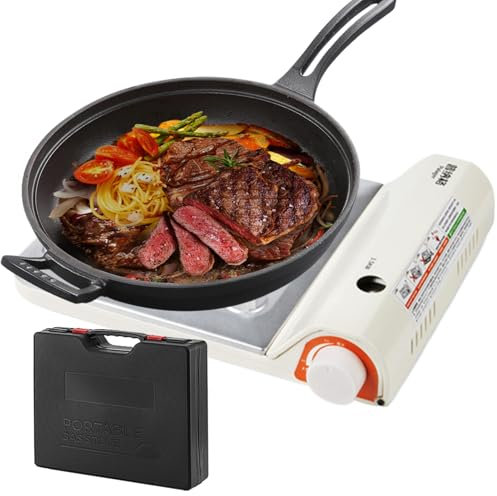 Fornello da Campeggio Portatile - Cucina Esterna Compatta Con Trasporto,Piano Cottura Compatto Per Cucina All'aperto, Chef e Attività Outdoor