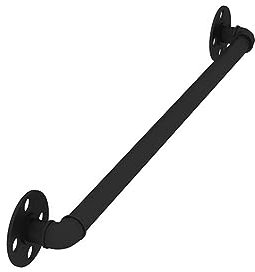Main courante industrielle avec revêtement en zinc antidérapant pour intérieur/extérieur, 600 cm, capacité de 200 kg, garde-corps d'escalier en métal, garde-corps de sécurité pour escaliers