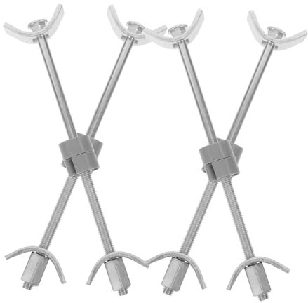 LOORGVEL 4 Pezzi Di Connettori Metallici In Acciaio Per Giunti Di Mobili Da Cucina Ferramenta Per Piani Di Lavoro Bulloni Di Fissaggio Per Mobili Connettori Per Piani Di Lavoro