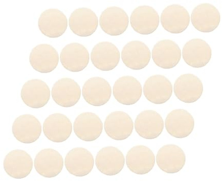LRXIYODE 50 Stück Natürliche Luffa Gesichtspads für Männer und Frauen Sanftes Peeling und Make Up Entferner Beige aus Natürlichem Loofah für Gesicht und Körper